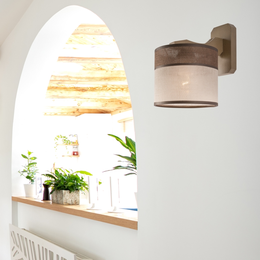 Sienas lampa ANDREA 1xE27/60W/230V dižskābardis