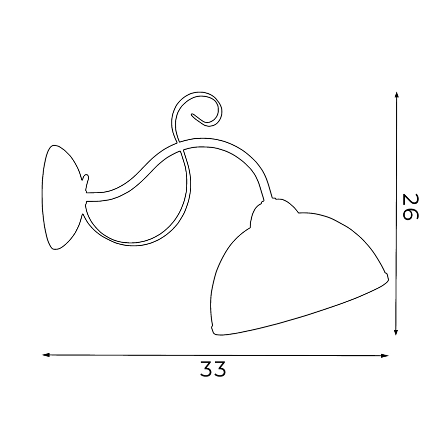Sienas lampa ANTICA 1xE27/60W/230V