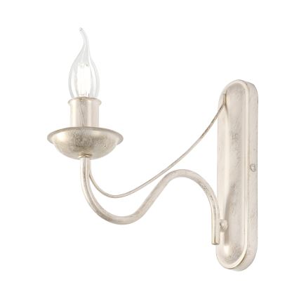 Sienas lampa ANTON 1xE14/60W/230V balta patina