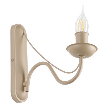 Sienas lampa ANTON 1xE14/60W/230V bēša