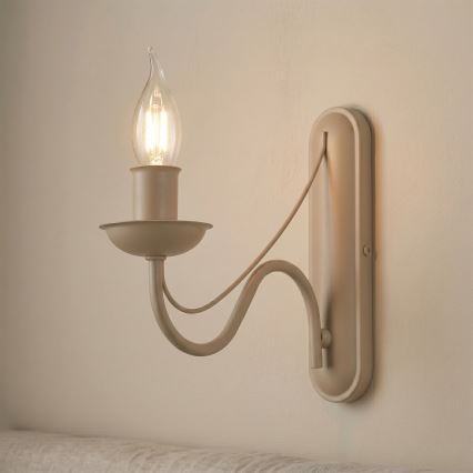 Sienas lampa ANTON 1xE14/60W/230V bēša
