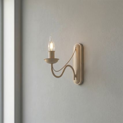 Sienas lampa ANTON 1xE14/60W/230V bēša