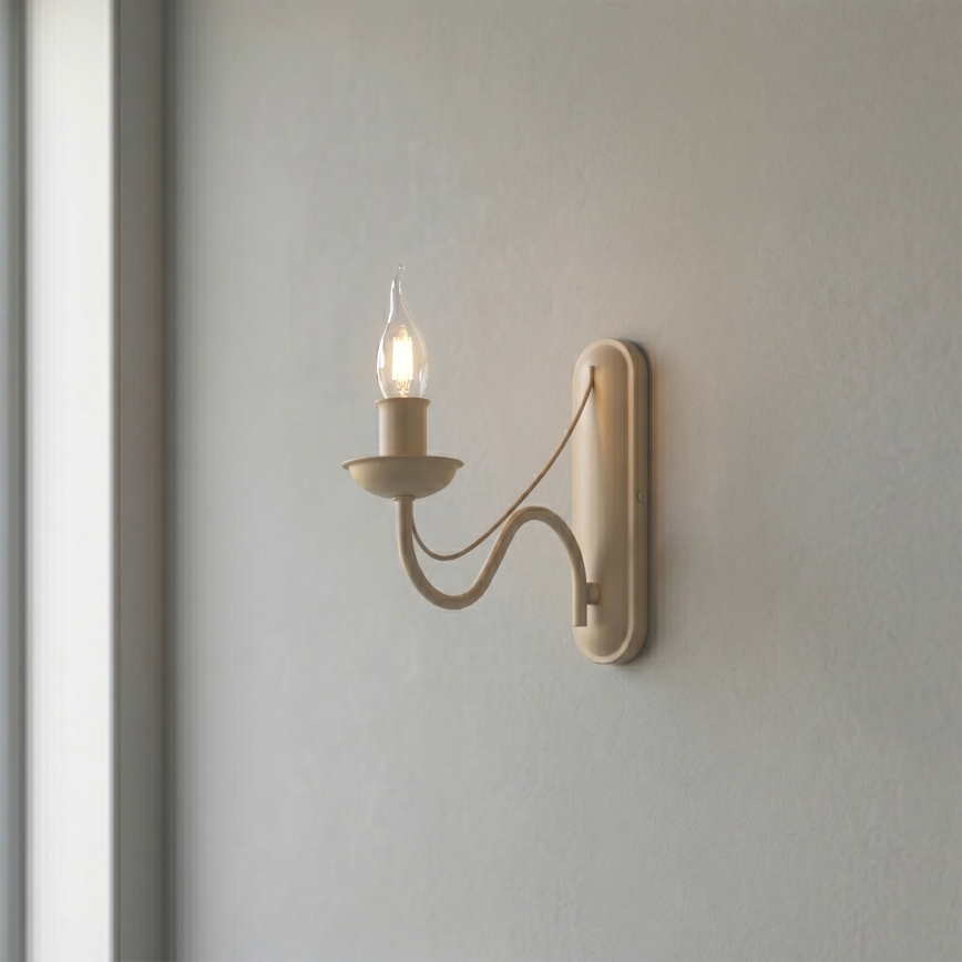 Sienas lampa ANTON 1xE14/60W/230V bēša