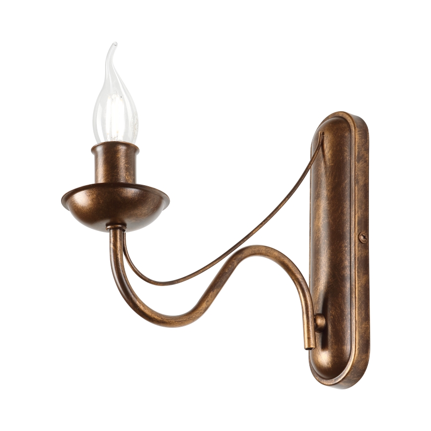Sienas lampa ANTON 1xE14/60W/230V bronzas krāsā