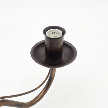 Sienas lampa ANTON 1xE14/60W/230V bronzas krāsā