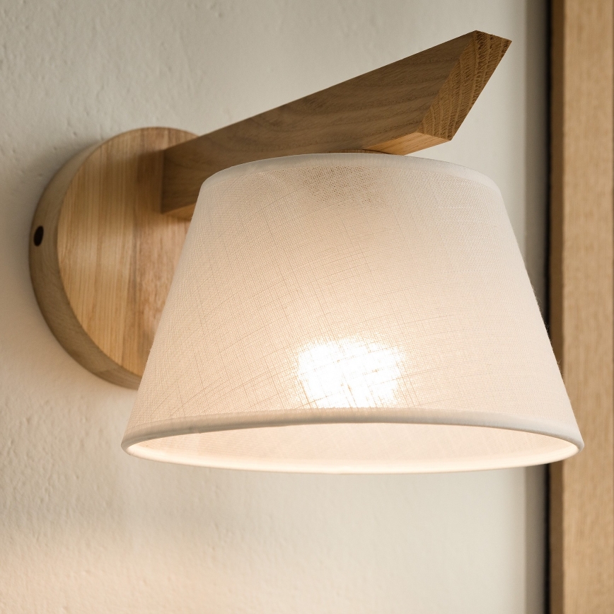 Sienas lampa ANTONIO 1xE14/40W/230V ozolkoks