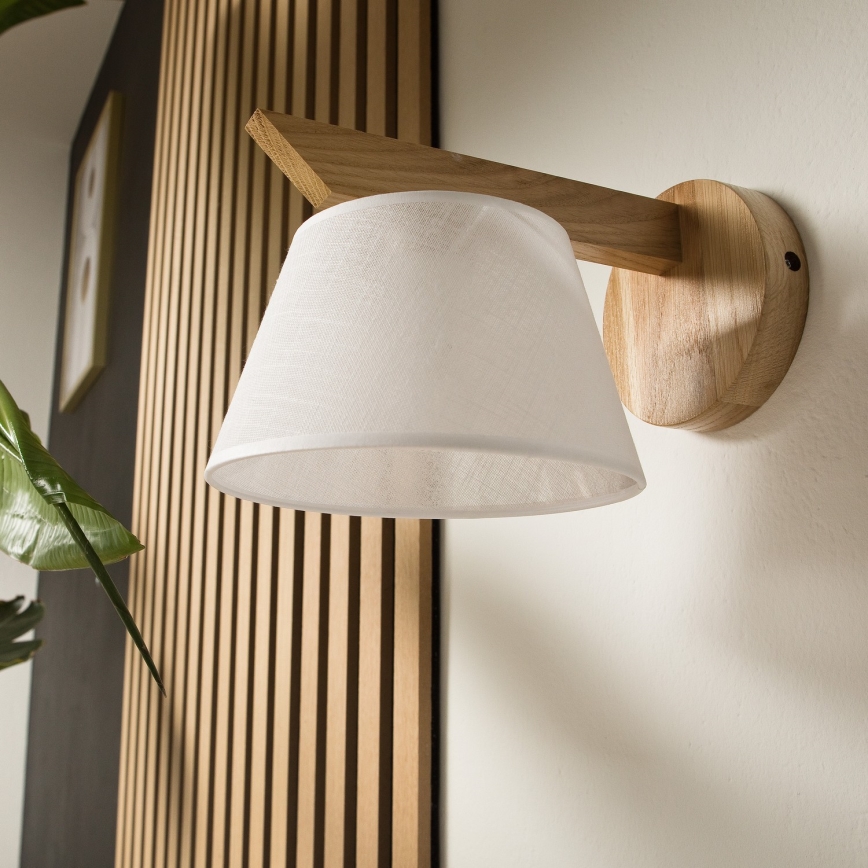 Sienas lampa ANTONIO 1xE14/40W/230V ozolkoks