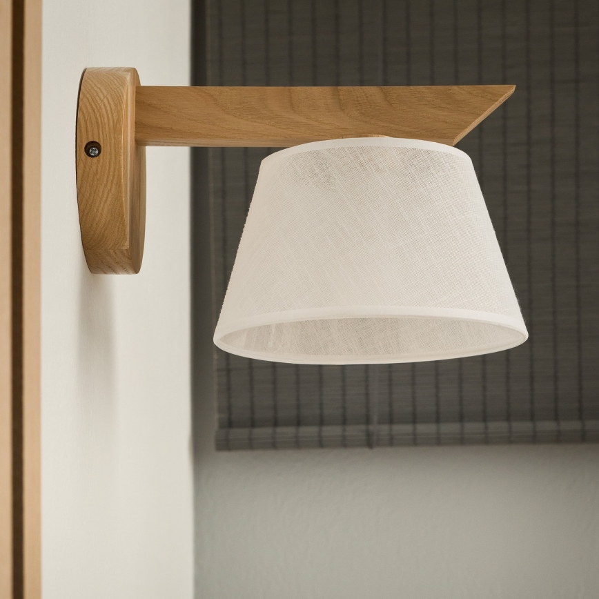 Sienas lampa ANTONIO 1xE14/40W/230V ozolkoks