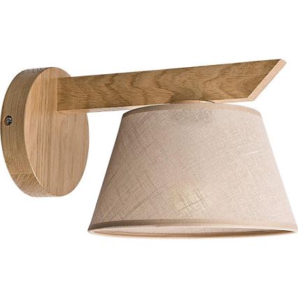 Sienas lampa ANTONIO 1xE14/40W/230V ozolkoks