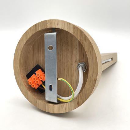 Sienas lampa ANTONIO 1xE14/40W/230V ozolkoks