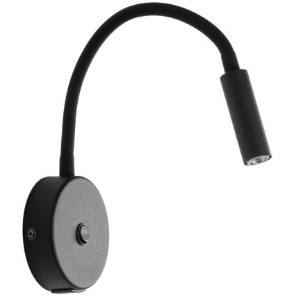 Sienas lampa ar USB portu LAGOS 1xG9/3W/5V 4000K melna