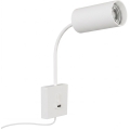 Sienas lampa ar USB PUNTO 1xGU10/9W/230V balta