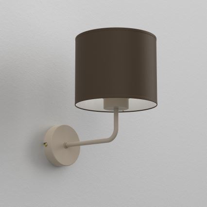 Sienas lampa ARDEN 1xE27/15W/230V bēša/brūna