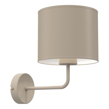 Sienas lampa ARDEN 1xE27/15W/230V bēša