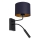 Sienas lampa ARDEN 1xE27/60W+1xG9/8W/230V zila