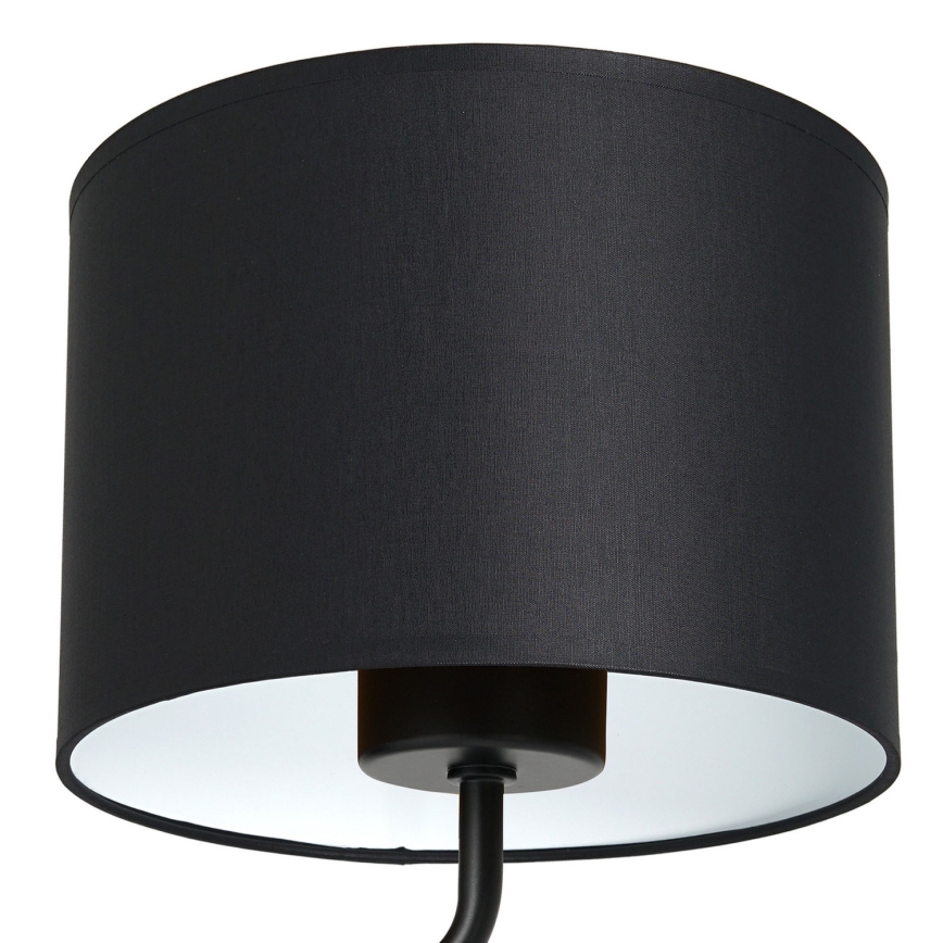 Sienas lampa ARDEN 1xE27/60W/230V melna/balta