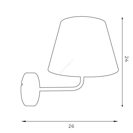 Sienas lampa ARDEN 1xE27/60W/230V zaļa/zelta