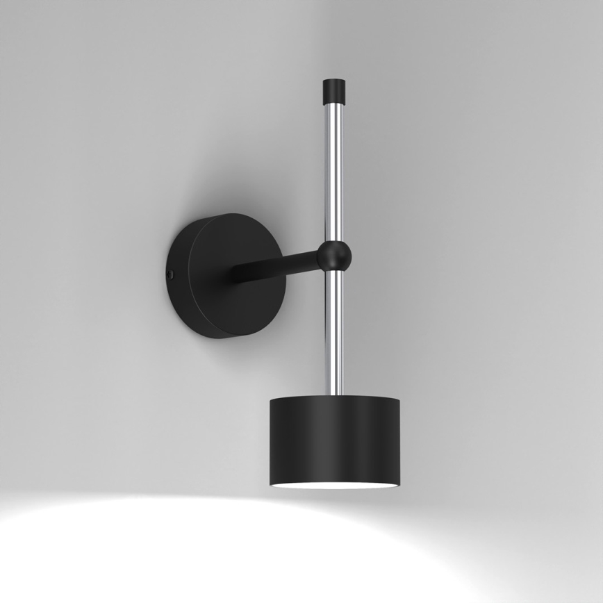 Sienas lampa ARENA 1xGX53/11W/230V melna/spīdīgi hromēts