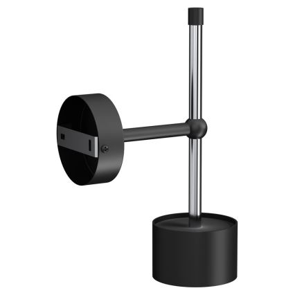 Sienas lampa ARENA 1xGX53/11W/230V melna/spīdīgi hromēts
