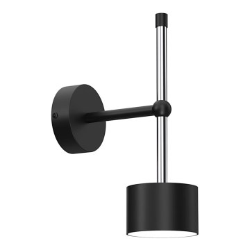 Sienas lampa ARENA 1xGX53/11W/230V melna/spīdīgi hromēts