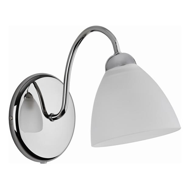 Sienas lampa ARIEL 1xE27/15W/230V spīdīgi hromēts