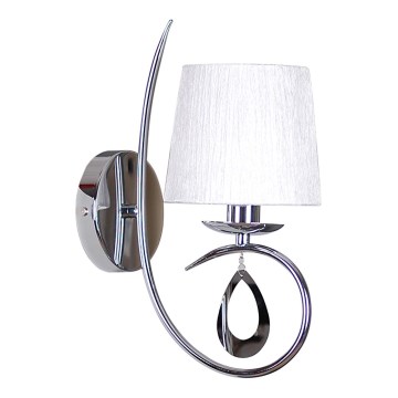 Sienas lampa ARNIKA 1xE14/40W/230V spīdīga hroma/balta