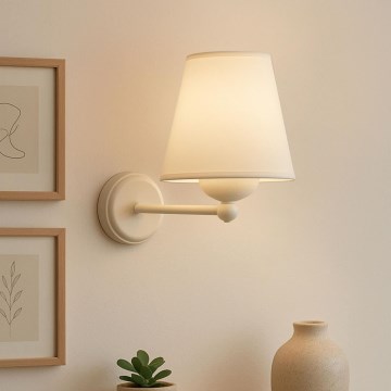 Sienas lampa ASPARAGUS 1xE27/40W/230V balta