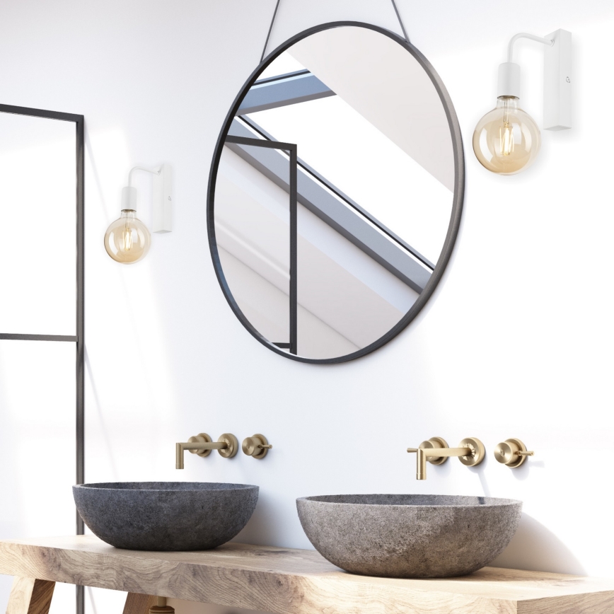 Sienas lampa ASTRID 1xE27/60W/230V balta