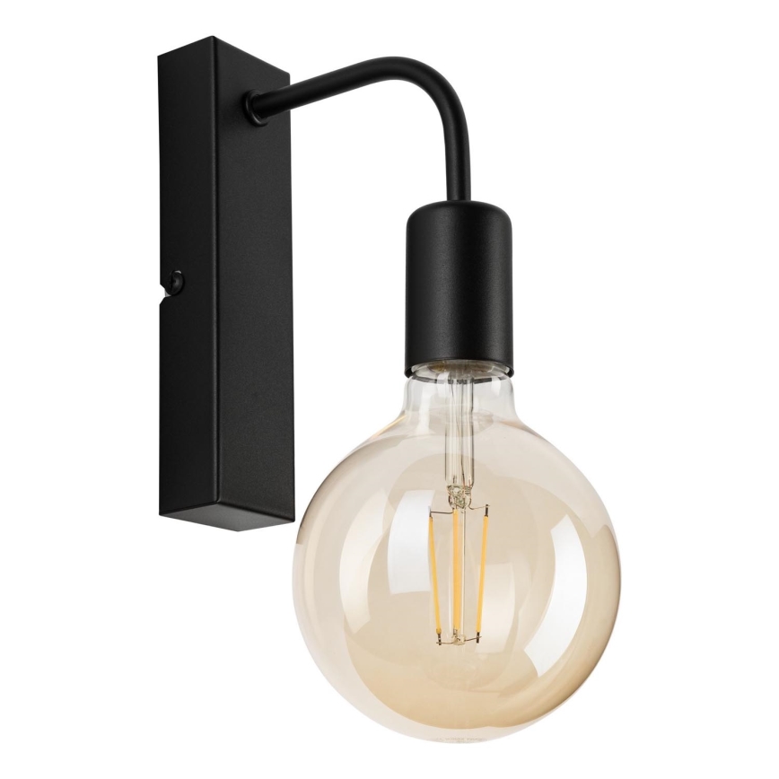 Sienas lampa ASTRID 1xE27/60W/230V matēts melna