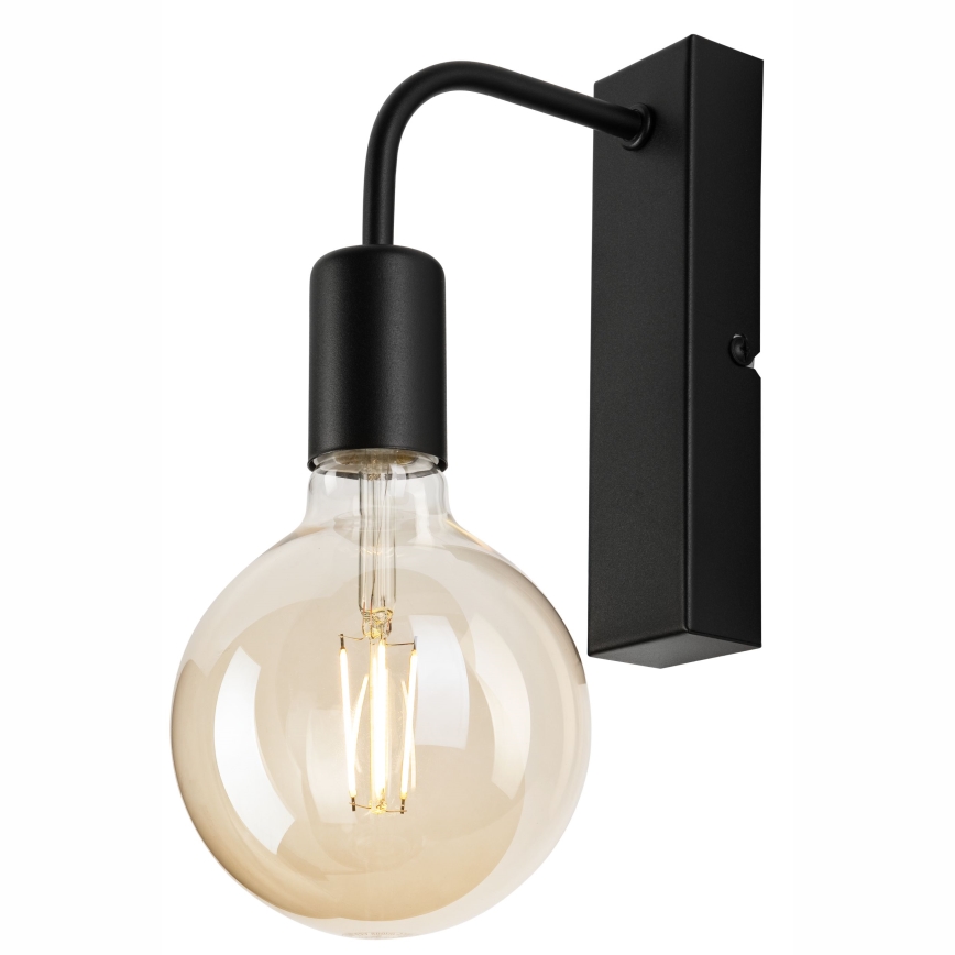Sienas lampa ASTRID 1xE27/60W/230V matēts melna
