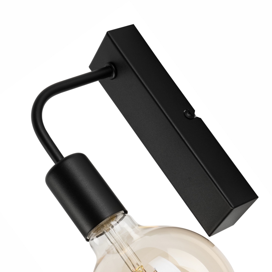 Sienas lampa ASTRID 1xE27/60W/230V matēts melna