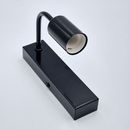 Sienas lampa ASTRID 1xE27/60W/230V spīdīgi melna