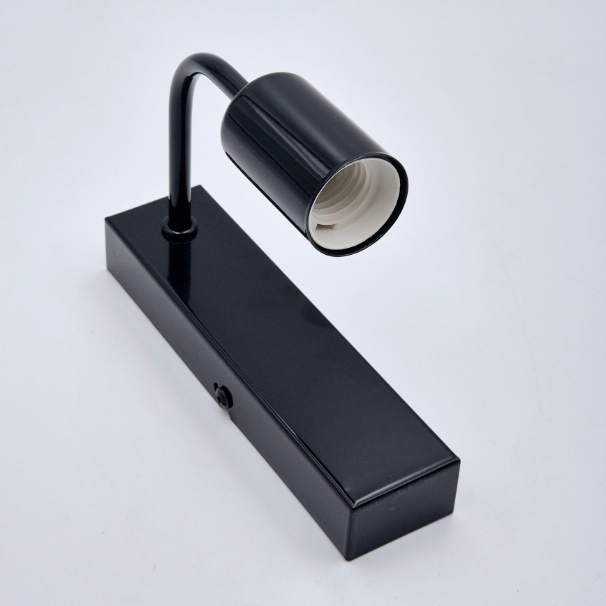 Sienas lampa ASTRID 1xE27/60W/230V spīdīgi melna