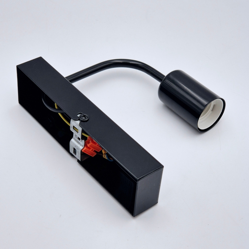 Sienas lampa ASTRID 1xE27/60W/230V spīdīgi melna