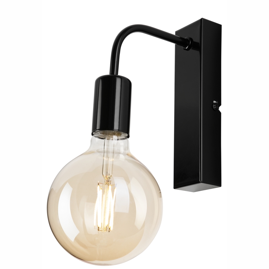 Sienas lampa ASTRID 1xE27/60W/230V spīdīgi melna