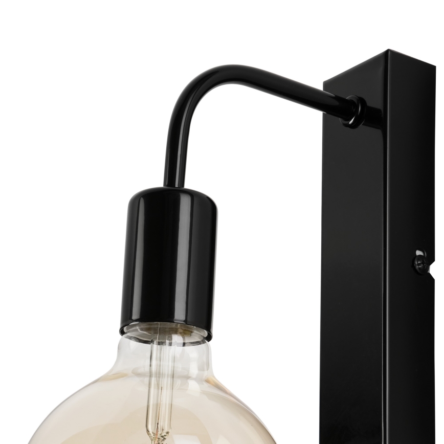 Sienas lampa ASTRID 1xE27/60W/230V spīdīgi melna