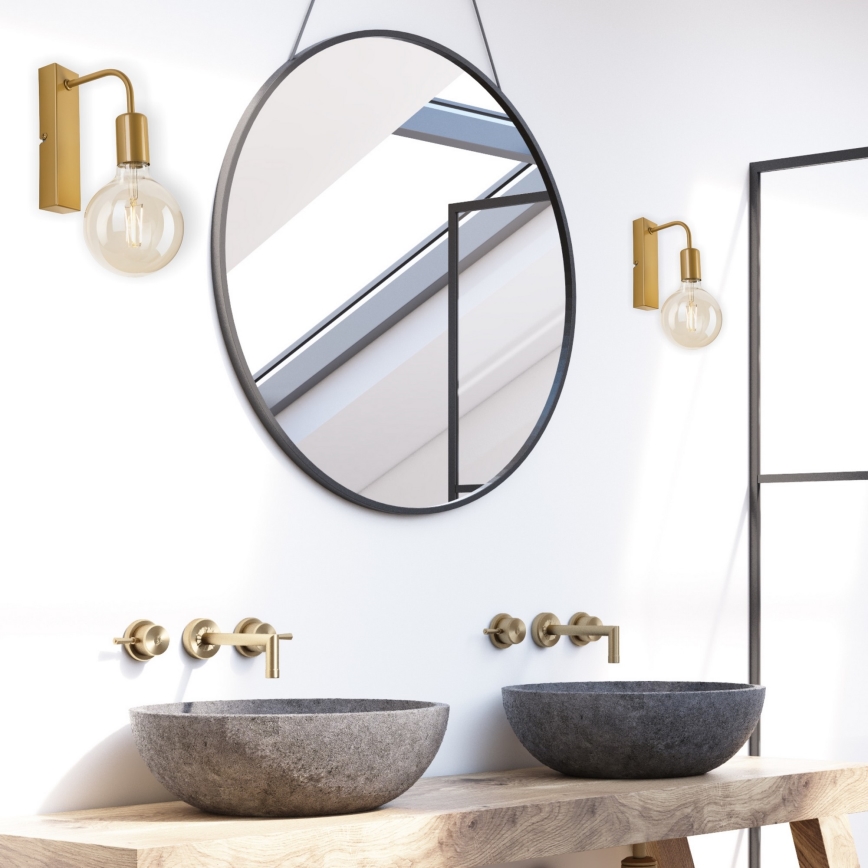 Sienas lampa ASTRID 1xE27/60W/230V zelta