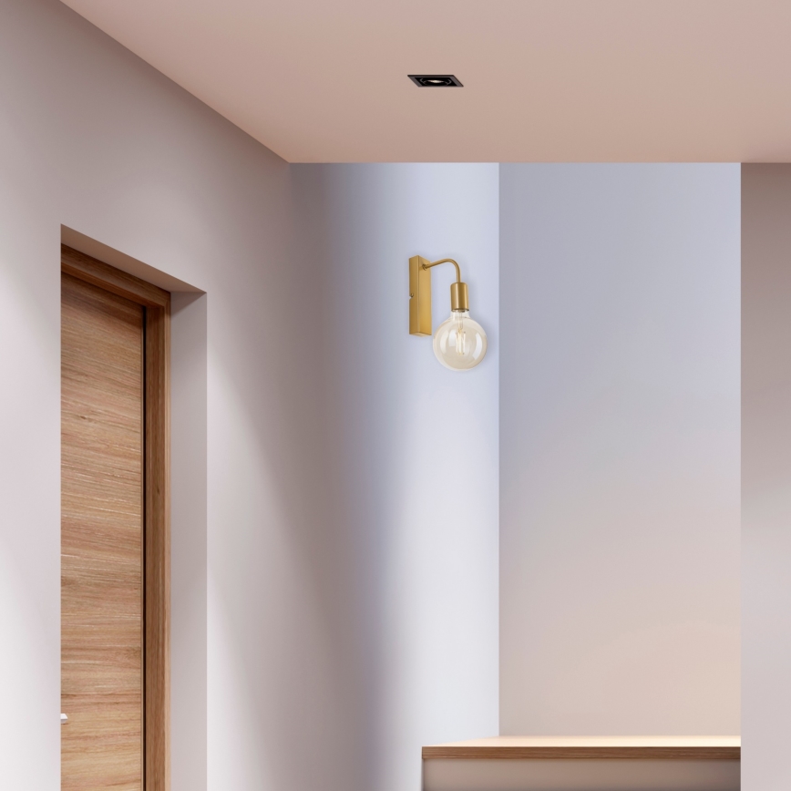 Sienas lampa ASTRID 1xE27/60W/230V zelta