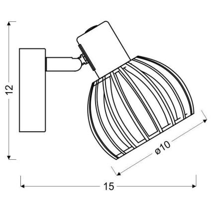 Sienas lampa ATARRI 1xE14/25W/230V