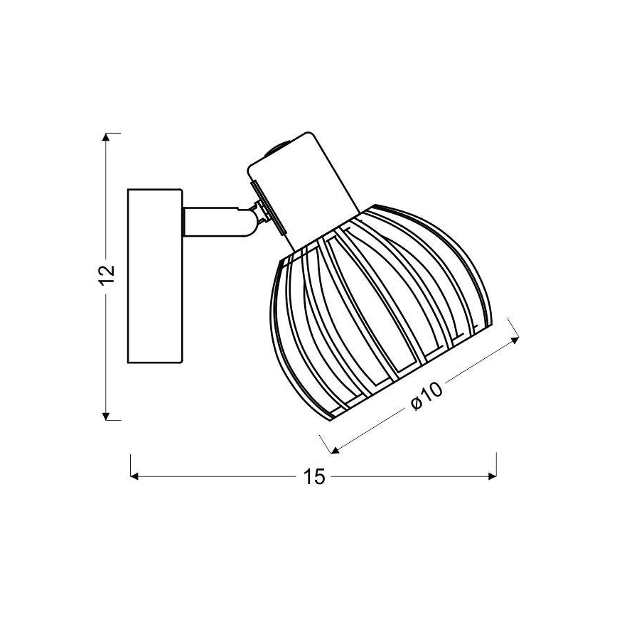 Sienas lampa ATARRI 1xE14/25W/230V