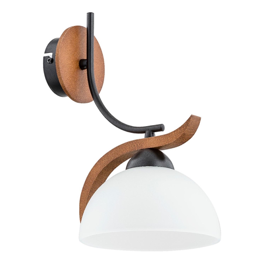 Sienas lampa BAFIA 1xE27/15W/230V brūna