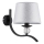 Sienas lampa BARNI 1xE14/10W/230V melna/sudraba
