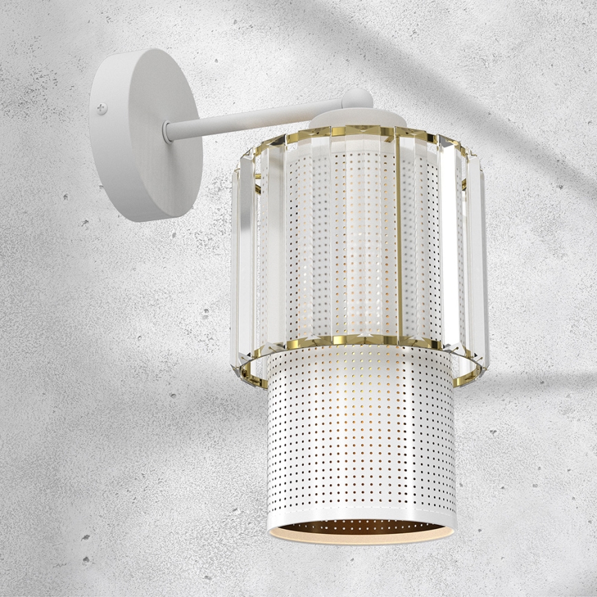 Sienas lampa BLANCO 1xE27/60W/230V balta