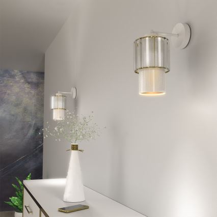 Sienas lampa BLANCO 1xE27/60W/230V balta