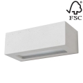 Sienas lampa BLOCK 1xE27/40W/230V, betons - FSC sertifikāts