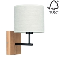 Sienas lampa BOHO 1xE27/25W/230V ozols – FSC sertificēts