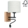 Sienas lampa BOHO 1xE27/25W + LED/1W/230V ozolkoks – FSC sertificēts