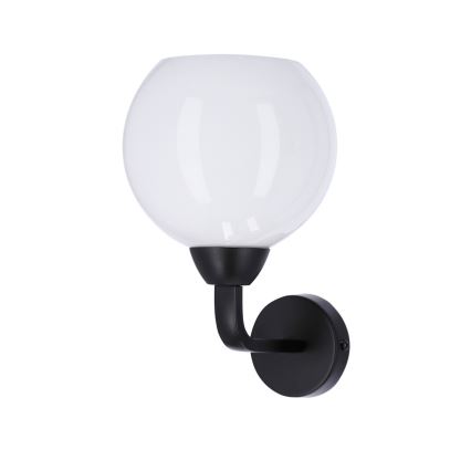 Sienas lampa CALDERA 1xE27/60W/230V melna