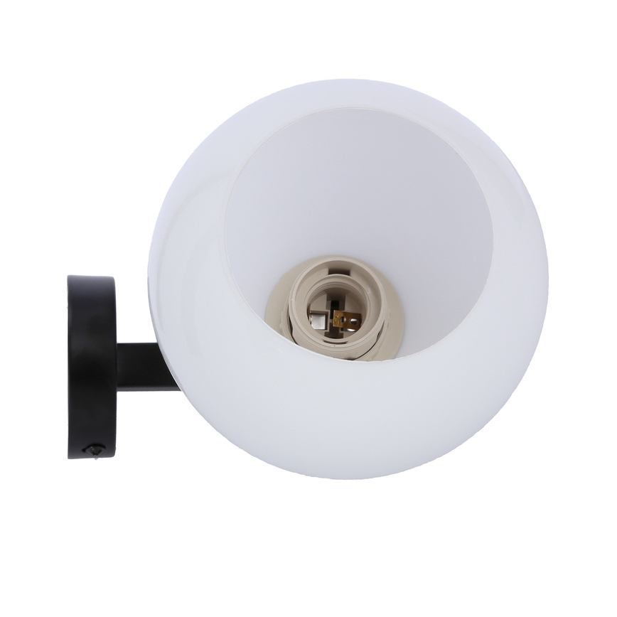 Sienas lampa CALDERA 1xE27/60W/230V melna