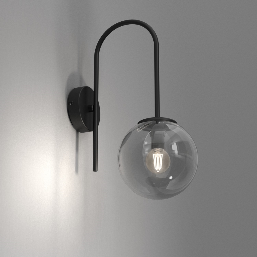 Sienas lampa CAMBRIDGE 1xE14/60W/230V melna